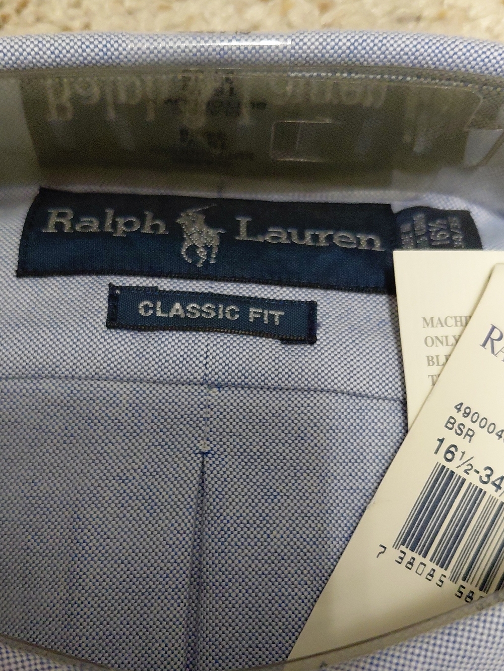 Ralph Lauren Classic Fit Light Blue Button-Down Oxford Shirt NWT - Picture 2 of 5